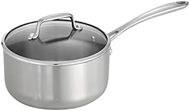 Tramontina Boston Tri-Ply Clad Stainless Steel 3-Quart Sauce Pan with Lid