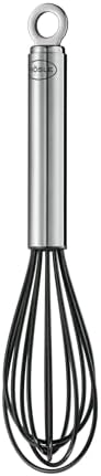 Rösle Stainless Steel & Silicone Balloon Egg Whisk, 6 Wire, 10.6-inch