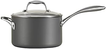 Tramontina OnyxPro Hard Anodized Non Stick 4-Quart Large Sauce Pan with Lid