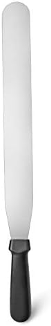 New Star Foodservice Straight Icing Spatula, 14 Inch Blade, 19 Inch Overall, Bakery-Grade Stainless Steel Spatula for Large Cakes