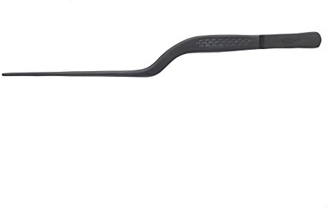 Mercer Culinary 18-8 Stainless Steel Precision Plus Chef Plating Tong, Offset, 6-1/2 Inch Tip, Matte Black