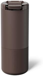 BrüMate Strova 18oz 100% Leakproof Insulated Coffee Mug | Ceramic-Lined Interior | Built-In Silicone Sleeve for Travel | Locking Flip Lid (Java)