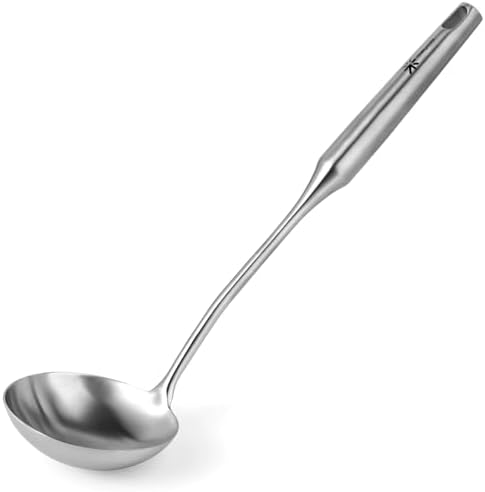 Stainless Steel Soup Ladle - 13.8" Durable Metal Ladel，Perfect Gifts