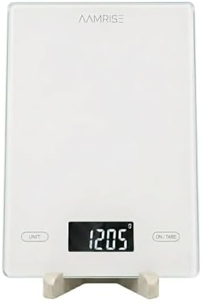 Extra Large Food Scale Grams and Ounces - Digital Food Scale with Countertop Stand – Tempered Glass Kitchen Scales with Backlit LCD, Multiple Units – 33LB/15KG Capacity and Auto Off Function