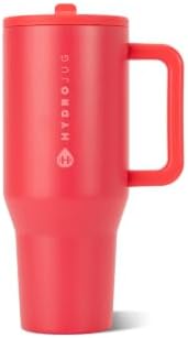 HydroJug Traveler 32oz, Insulated Tumbler with Handle & Straw, Fruit Punch
