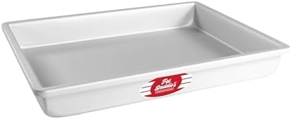 Fat Daddio's POB-11152 Anodized Aluminum Sheet Cake Pan, 11 x 15 x 2 Inch Silver