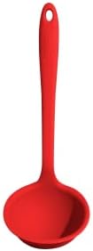 GIR: Get It Right Premium Silicone Ladle Serving Spoon - Non-stick Heat Resistant Seamless Kitchen Ladle for Soups, Stews, Dressings, and More - Ultimate, Red