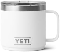 YETI Rambler 14 oz Ceramic Lined Stackable Mug, White