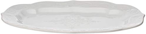 Lenox French Perle White Large Stoneware Serving Platter
