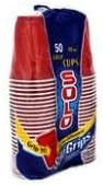 Solo Assorted 18-Ounce Color Plastic Cups, 50 Count