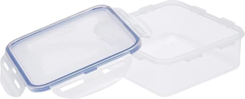 LOCK & LOCK Easy Essentials Food Storage lids/Airtight containers, BPA Free, Square-29 oz-for Veggies, Clear