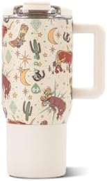 HydroJug Coffee Traveler 20oz Ceramic-Lined Mug with Handle, Rodeo