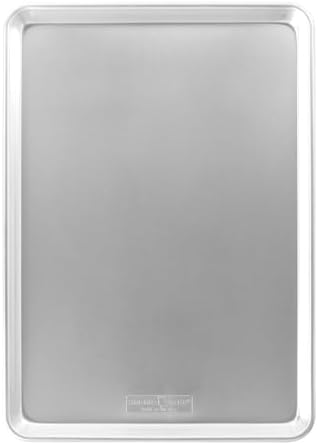 Nordic Ware Extra Large Baking Sheet, 21 x 15 inches, XL Big sheet pan Natural Uncoated Aluminum, Reinforced Steel Rim Prevents Warping, 1pk Big Sheet