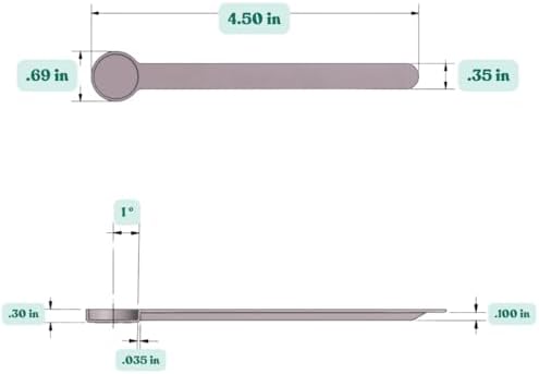 1/4 Teaspoon (1.25 mL) Long Handle Plastic Measuring Spoon for Coffee, Protein Powder, Pet Food, Spices, Grains, Dry Goods – Food-Grade BPA-Free (Pack of 10)