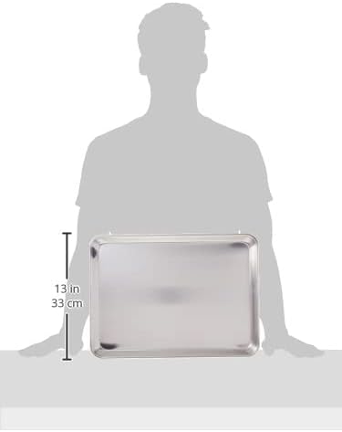 Winco 13" x 18" Aluminum Sheet Pan, 1/2 Size