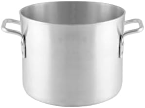 TrueCraftware- 8 qt. Heavy-Duty Aluminum Stock Pot with Riveted Handle 6mm Thickness-Multipurpose Pot Cookware Large Stockpot For Cooking Simmering Soup Stock Home Kitchen