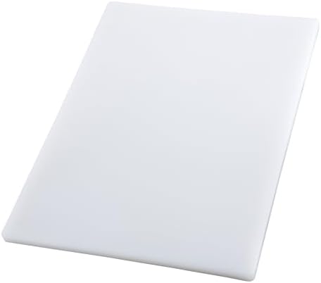 Winco 18" x 24" White Heavy-Duty Plastic Cutting Board (Set of 6)