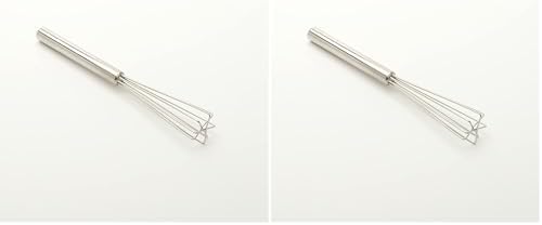 American Metalcraft SBW7 Utensil, Stainless Steel, Square Bar Whisk, 7" L (Pack of 2)