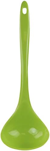 Reston Lloyd Melamine Soup Ladle Kitchen Utensil, Premium Quality Utensil with Heat Resistant Ergonomic Handle, Durable BPA-Free Plastic, 10.5 inch long, 6pc Set, Lime