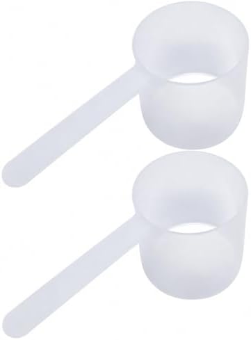 3/8 Cup (3 Oz. | 6 Tablespoon | 90 mL) Long Handle Plastic Measuring Scoop for Coffee, Protein Powder, Pet Food, Spices, Grains, Dry Goods – Food-Grade BPA-Free (Pack of 2)