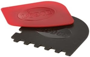 Lodge SCRAPERCOMBO Grill Scraper, Red/Black, 2 Count (Pack of 12)