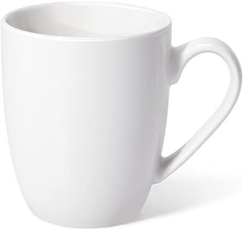 Urbanstrive Large Ceramic Coffee Mug 16oz(475ml) Tea Cups Idea Gifts White