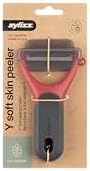 Zyliss Soft Skin Y Peeler – Ultra-Sharp Stainless Steel Blade for Tomatoes, Peaches & Soft Fruits – Ergonomic Wheatstraw Handle – Built-in Eye Cutter & Safety Cover – Dishwasher Safe