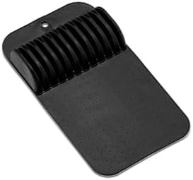 madesmart Classic Knife Mat for 11 Knives with Soft Grip Base, Carbon, Large (Pack of 6)