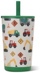 HydroJug Everyday Tumbler 14 oz, Ceramic-Lined Straw Cup, Under Construction