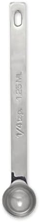 RSVP International Endurance Kitchen Collection Open Stock Measuring Spoon, Stainless Steel, Dishwasher Safe, 0.25-Teaspoon