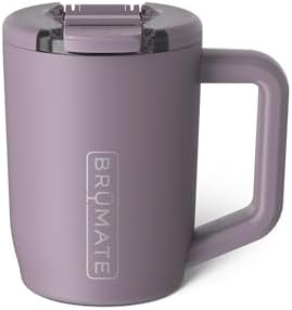 BrüMate Müv - 15oz 100% Leak Proof Insulated Coffee Mug with Handle & Lid - Stainless Steel Coffee Travel Mug - Double Walled Coffee Cup (Lilac Dusk)
