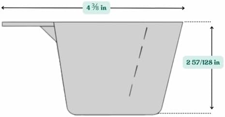 5 Oz. (2/3 Cup | 150 mL) Scoop for Coffee, Protein Powder, Pet Food, Spices, Grains and Dry Goods – Plastic Food-Grade, BPA-Free Measuring Cup (Pack of 5)