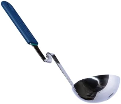 Souper Cubes Soup Ladle Stainless Steel with Patented Pot Hook, Blueberry