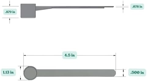 13 mL (13 CC) Long Handle Plastic Measuring Spoon for Coffee, Protein Powder, Pet Food, Spices, Grains, Dry Goods – Food-Grade BPA-Free (Pack of 1)