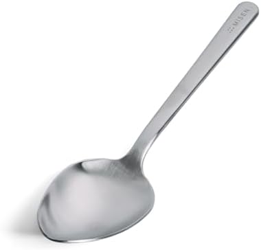 Misen Plating Chef Spoon – Stainless Steel Precision Cooking and Serving Spoon with Tapered Tip for Saucing Basting Drizzling Stirring Scooping and Restaurant Quality Plating at Home