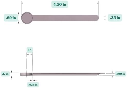 1/8 Teaspoon (0.625 mL | A Pinch) Long Handle Plastic Measuring Spoon for Coffee, Protein Powder, Pet Food, Spices, Grains, Dry Goods – Food-Grade BPA-Free (Pack of 100)