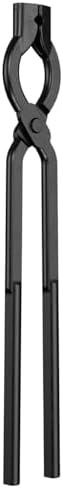 Blacksmith Tongs Set, 17 Inch Carbon Steel Forging Tongs, 1-Piece Professional Blacksmithing Tools for Beginners and Expert Craftsmen