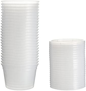 [48Set - 16oz.] Plastic Deli Food Storage Containers With Plastic Lids, Disposable togo containers for soup, Meal Prep, Slime | BPA Free | Stackable | Leakproof | Microwave | Dishwasher | Freezer Safe