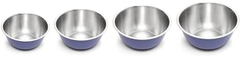 Fox Run Stainless Steel Mixing Bowl, 4.25 Quart Purple Mixing Bowl
