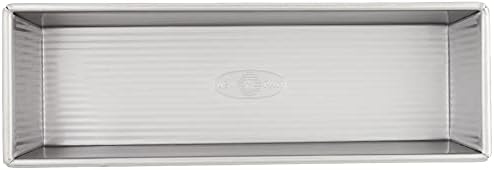 USA Pan Bakeware Pullman Loaf Pan with Cover, 13 x 4 inch, Nonstick & Quick Release Coating, Made in the USA from Aluminized Steel