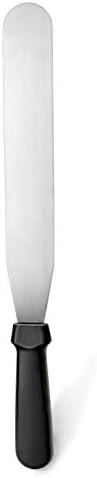 New Star Foodservice Straight Icing Spatula, 10 Inch Blade, 15 Inch Overall, Bakery-Grade Stainless Steel Cake Decorating Spatula
