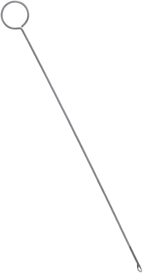 BWESOO Silver Sewing Loop Turner Hook Stainless Steel Loop Turner Fabric Tube Straps Belts Strips Sewing Loop Sewing Tools Knitting Accessories(Long Type) for Arts, Crafts and Sewing