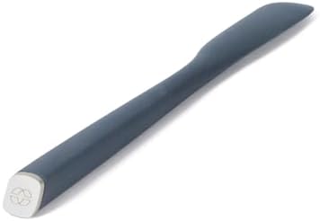 Calphalon Edge Jar Scraper, 9-Inch Silicone Jar Spatula, Flexible Cleaning Scraper for Jars, Bottles & Containers, Slim Heat-Resistant Nonstick-Safe Kitchen Tool, Navy