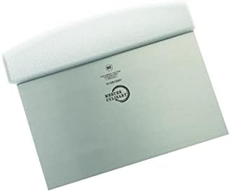 Mercer Culinary Millennia Bench Scraper, 5 7/8 Inch x 3 1/2 Inch Blade, White Handle