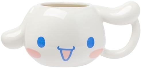 Silver Buffalo Sanrio Hello Kitty and Cinnamoroll, 3D Sculpted Mug, 20oz