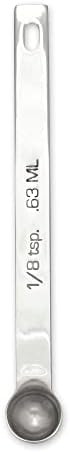 RSVP International Endurance Kitchen Collection Open Stock Measuring Spoon, Stainless Steel, Dishwasher Safe, 1.125-Teaspoon