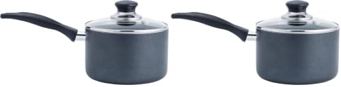 T-fal Specialty Nonstick Saucepan with Glass Lid, Oven Safe 3 Quarts (Pack of 2)