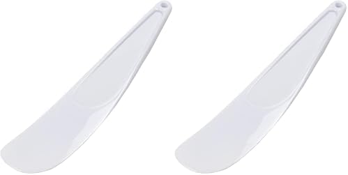 Chef Craft Select Plastic Viennese Baking Spatula, 9.25 inches in Length, White (Pack of 2)