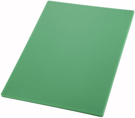 Winco 12" x 18" Green Cutting Board (Set of 6)