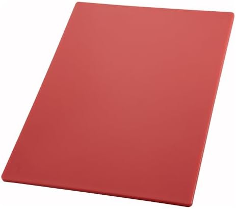 Winco 15" x 20" Red Heavy-Duty Cutting Board (Set of 6)